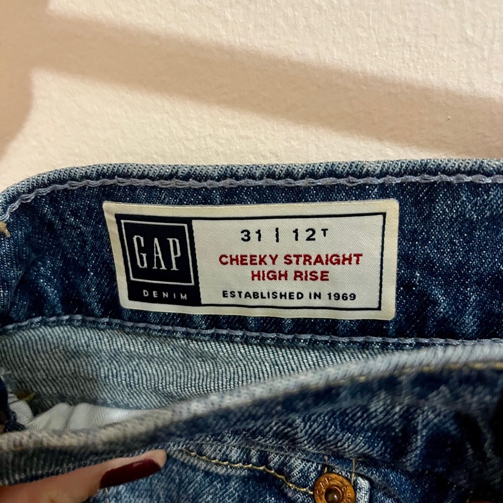 GAP High Rise Denim Jeans - TWO TONED! Size 12